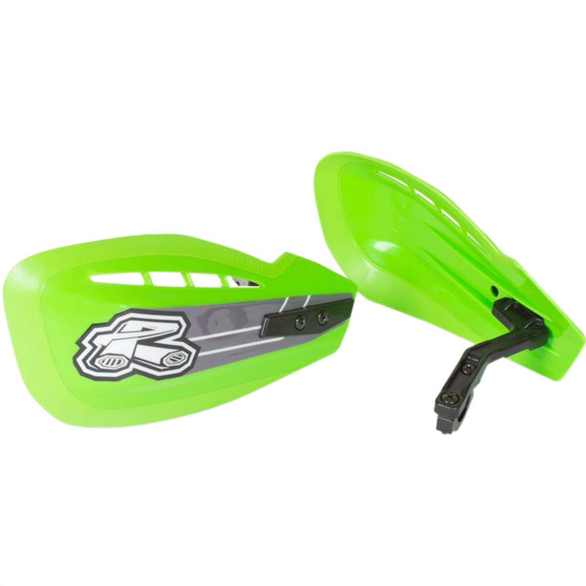 Renthal Hand Guards and Brush HG-100-GN CONTROL HAND DEFLECTORS, MOTO HANDGUARD SET GREEN