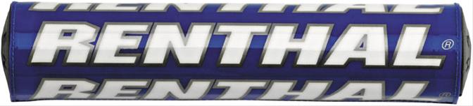 Renthal Mini SX Bar Pads P217 Handlebar Pad, Crossbar, SX, Foam, Vinyl Cover, Blue, Logo, 8.50 in. Length, Each