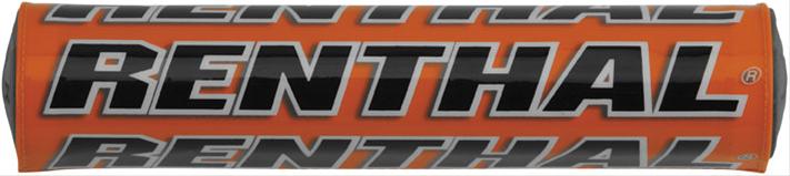 Renthal Mini SX Bar Pads P271 Handlebar Pad, Crossbar, SX, Foam, Vinyl Cover, Orange, Logo, 8.50 in. Length, Each