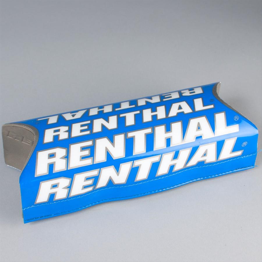 Renthal Fatbar Pads P281 Handlebar Pad, Fatbar, Foam, Blue Vinyl Cover, Logo, 1 1/8 in. Bar Size, Each