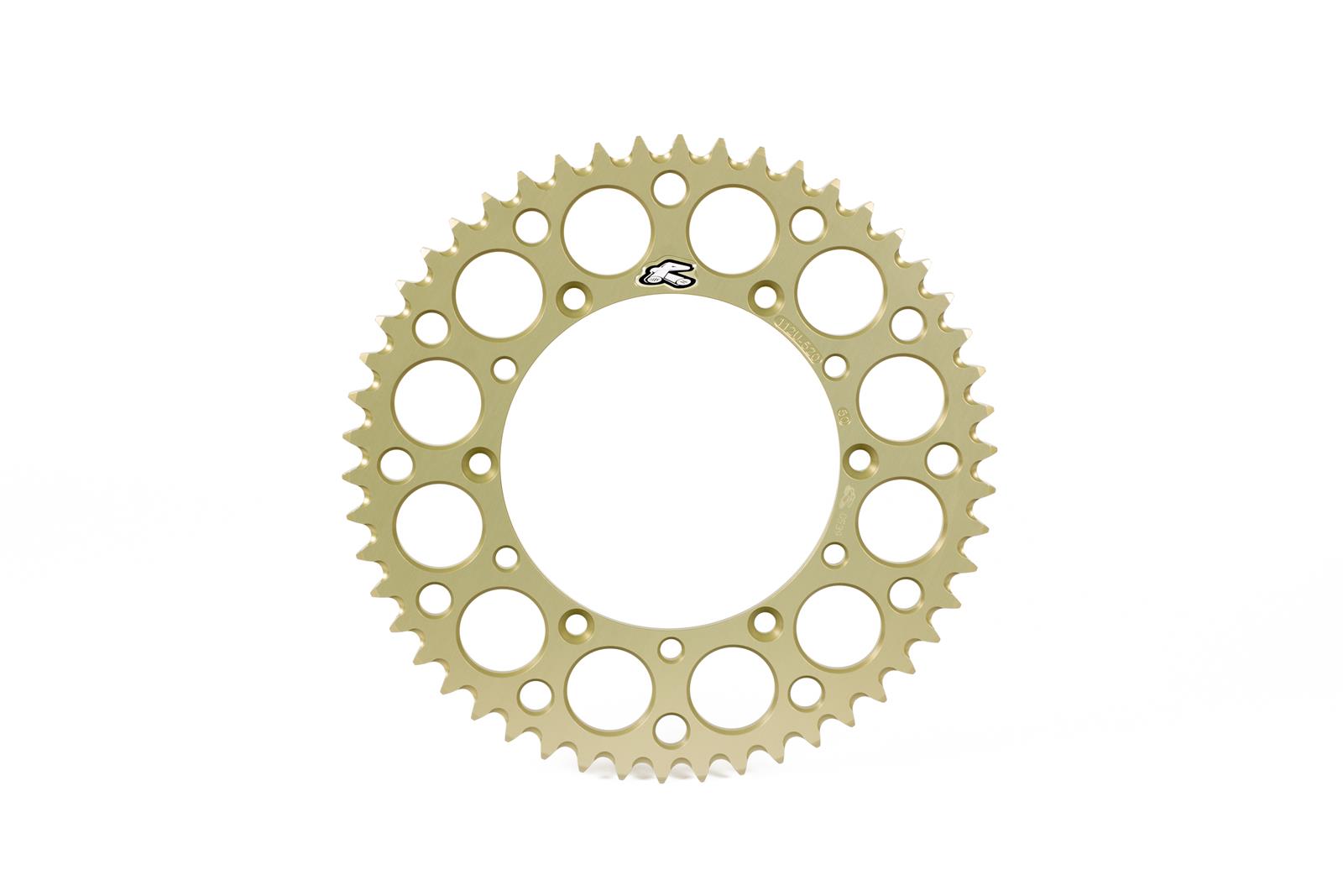 Rear Renthal - Ultralight Sprocket 0 Black 112U-520-52GESI Pitch 1