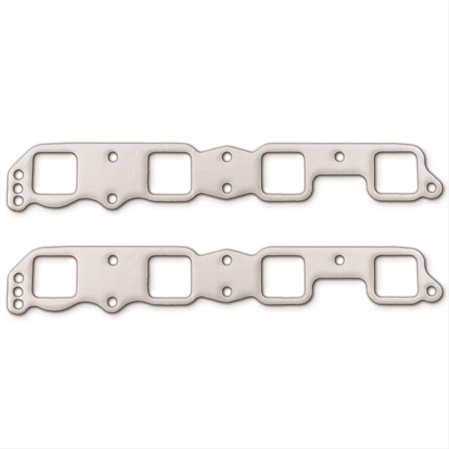 Remflex Exhaust Header Gasket Sets 6023 and Manifold Gaskets, Stock Port, Graphite, Chrysler, Dodge, V8, Hemi, 426, Pair