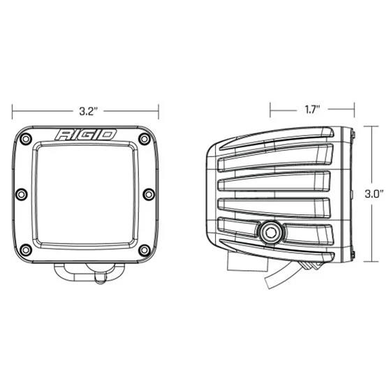 Rigid Industries 20252 Rigid Industries D-Series Pro Lights 