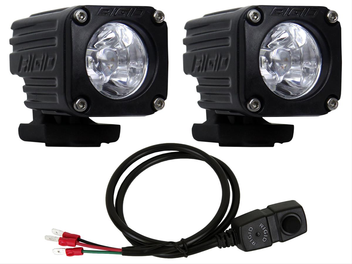 Rigid Industries 20731 Rigid Industries Ignite LED Motorcycle High/Low Light Kits Summit Racing