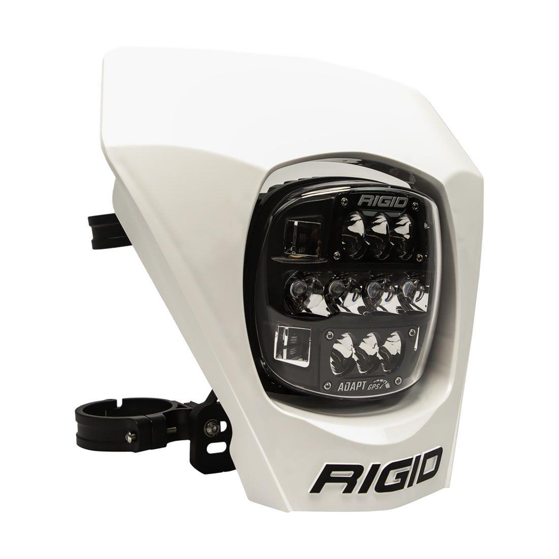 Rigid Industries Powersports Number Plates 300419 Racing Plate, RIGID Adapt XE Plate; White; Single thumbnail 2