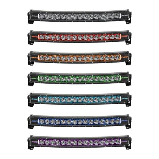 Rigid Industries Radiance+ Curved 50in. RGBW Light Bar thumbnail 2