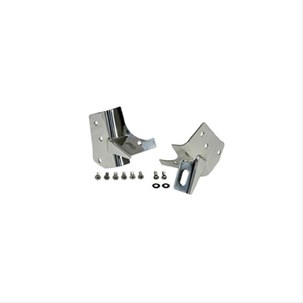 Rugged Ridge 97-06 Jeep Wrangler Stainless Steel Windshield Light Brackets