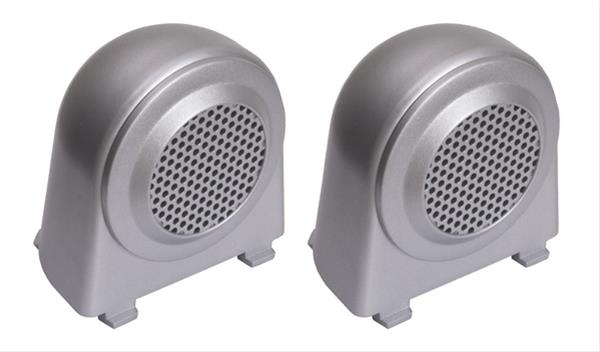 Rugged Ridge 07-10 Jeep Wrangler JK Silver Tweeter Speaker Enclosures