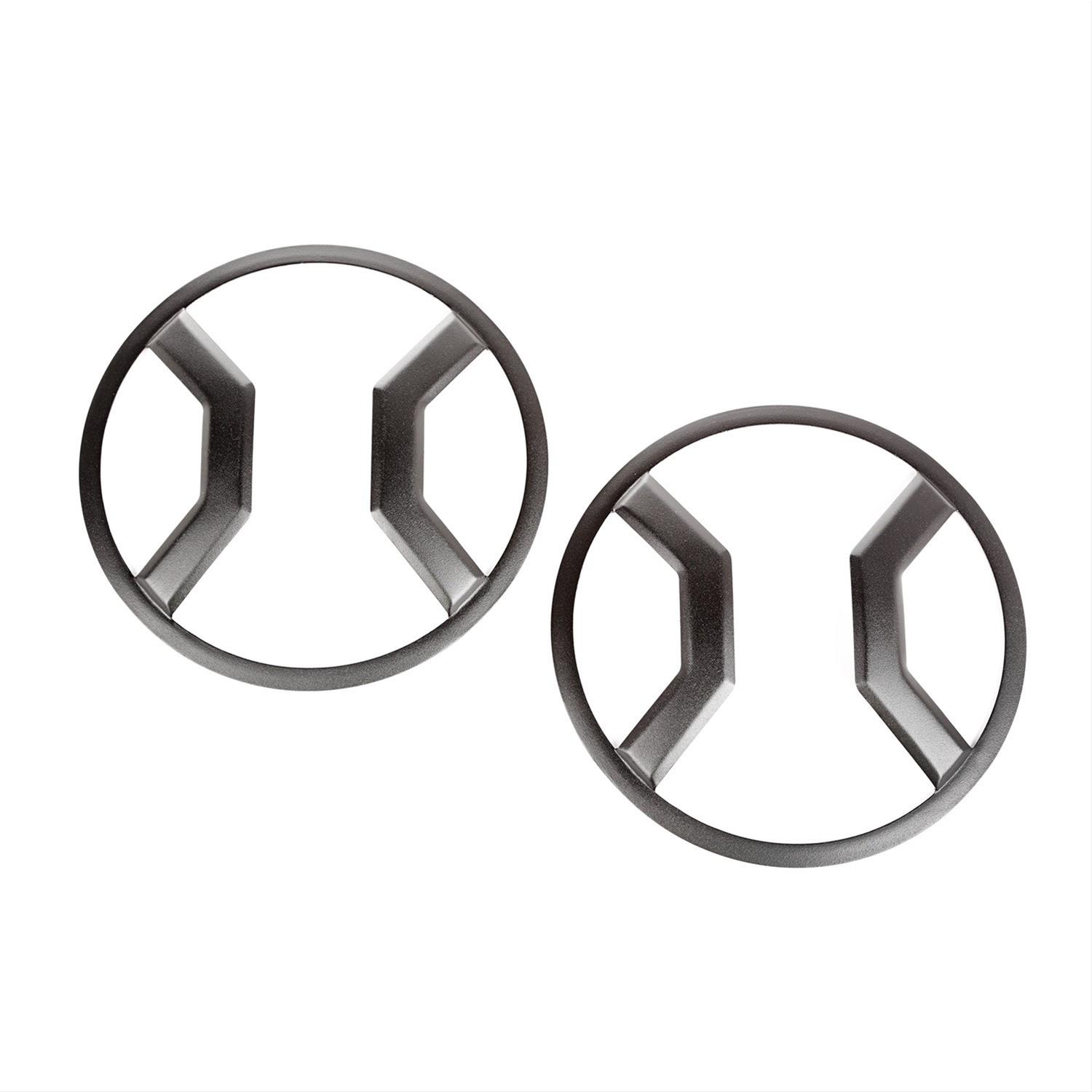 Rugged Ridge Euro-Guards 11230.2 Headlight Guards, Euro Guard Series, Stainless Steel, Black Powdercoated, Jeep, Pair thumbnail 4
