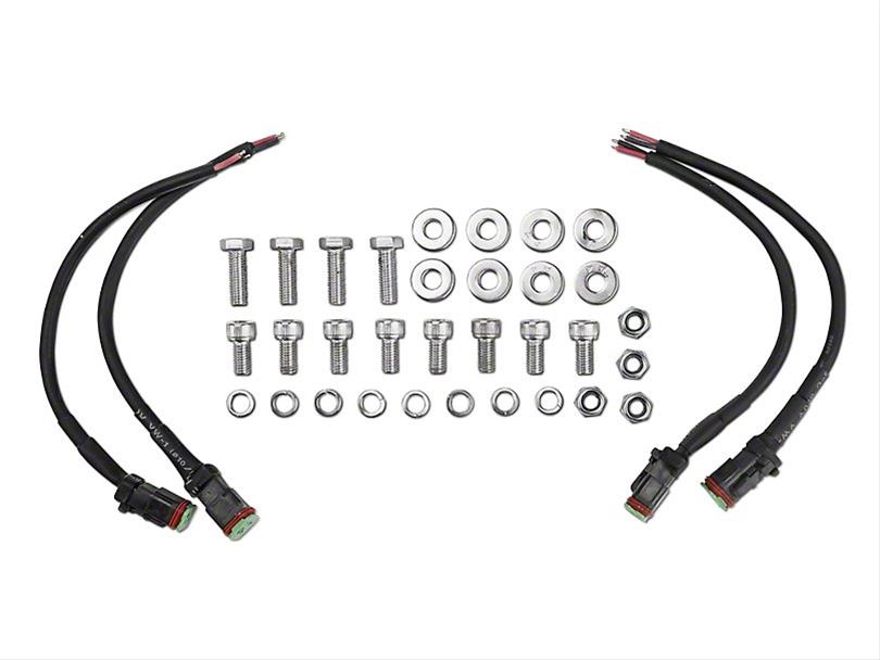 Rugged Ridge 07-18 Jeep Wrangler JK Textured Black Round A-Pillar LED Light Mount Kit thumbnail 4