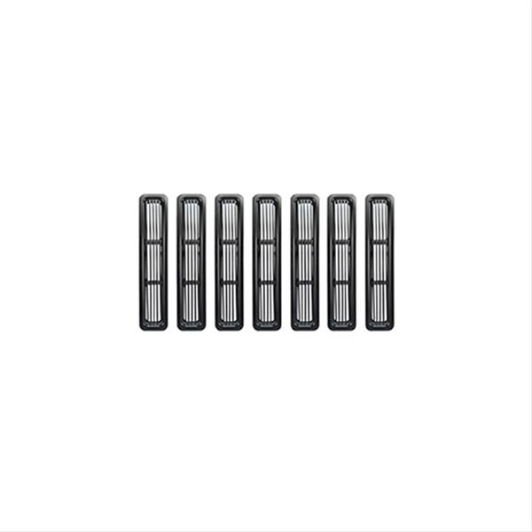 Rugged Ridge Billet Grille Inserts Black 97-06 Jeep Wrangler