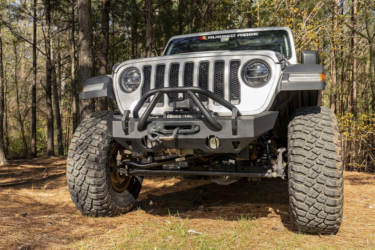 Rugged Ridge 11540.32 Rugged Ridge HD Series Stubby Front Bumpers | Summit  Racing