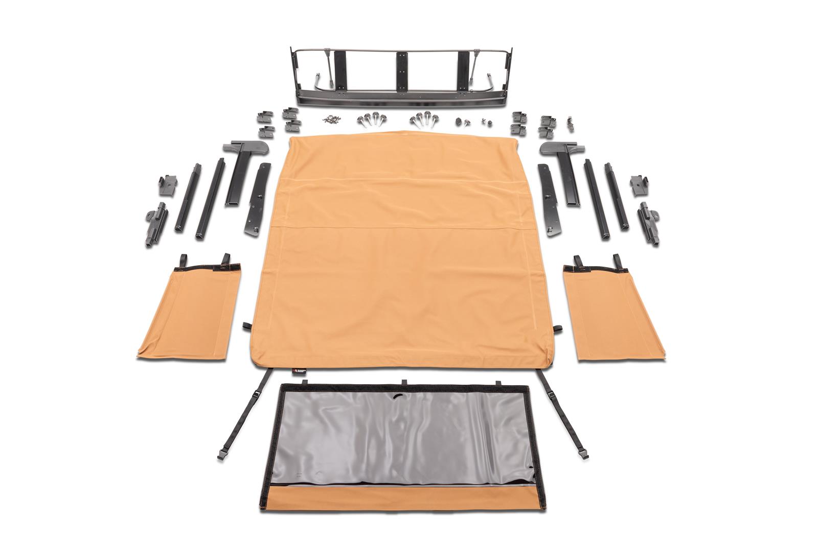 Rugged Ridge 20-25 Jeep Gladiator Voyager Fastback Frameless Soft Top - Tan thumbnail 5