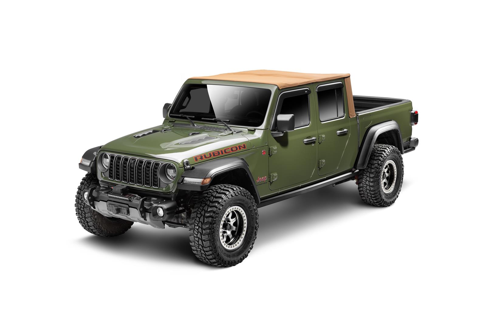 Rugged Ridge 20-25 Jeep Gladiator Voyager Fastback Frameless Soft Top - Tan thumbnail 4