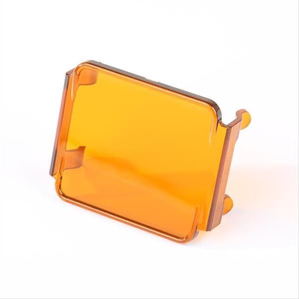 Rugged Ridge 3 Inch Square LED Light Cover Amber thumbnail 3