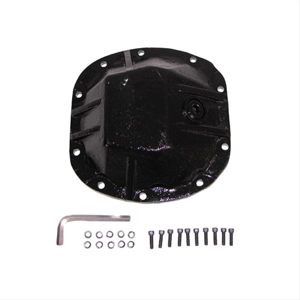 Rugged Ridge Heavy-Duty 10 Bolt Dana 30 Differential Cover 16595.3 Cover, Cast Steel, Black, 30, Kit