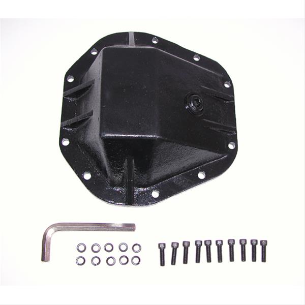 Rugged Ridge Heavy-Duty 10 Bolt Dana 60 Differential Cover 16595.6 Cover, Cast Steel, Black, 60, Kit