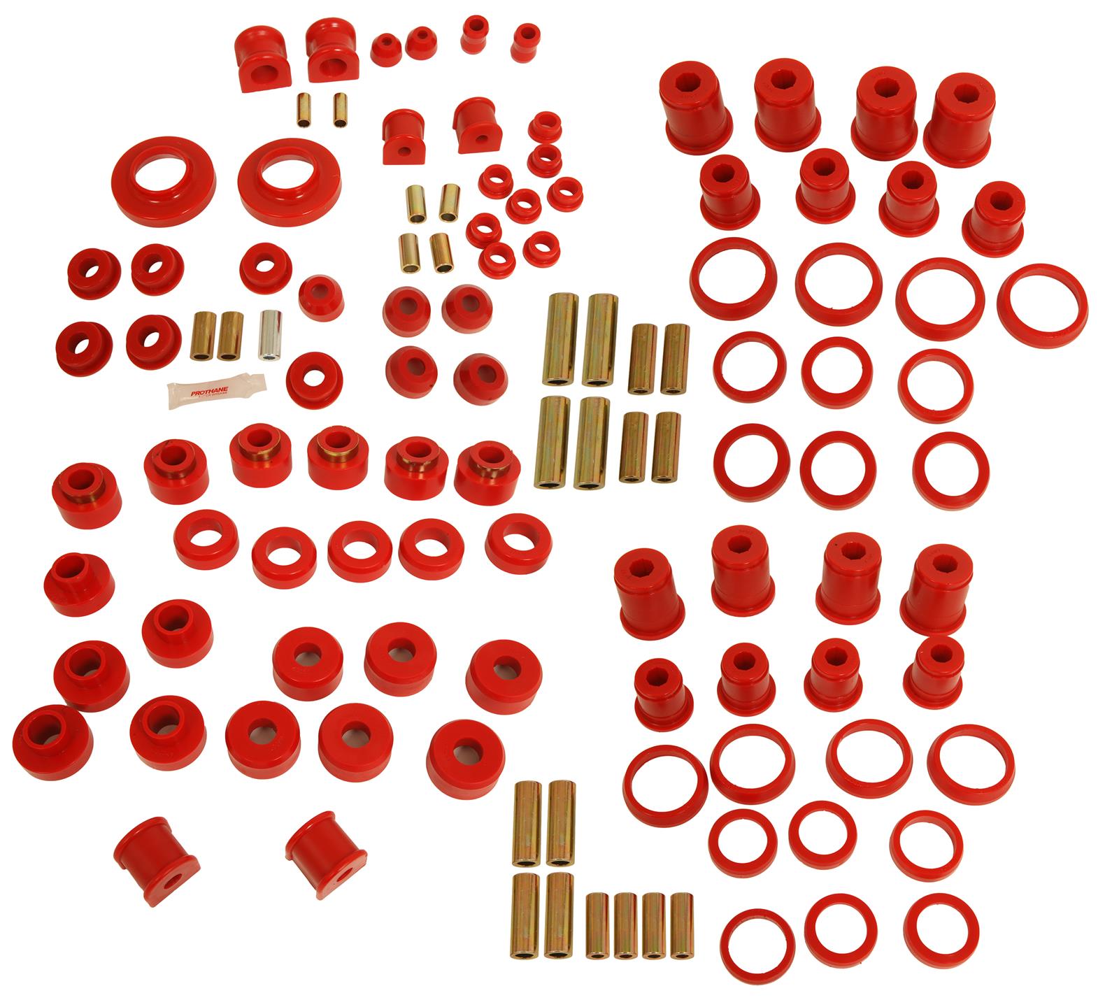 Rugged Ridge Polyurethane Bushing Kit Red 97-06 Jeep Wrangler TJ