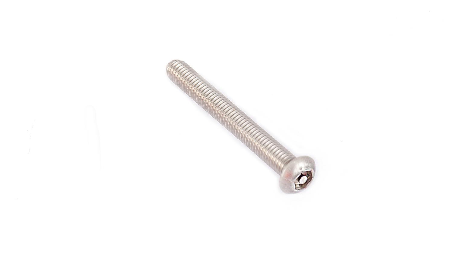Rhino-Rack Bolts and Screws B128-BP M6 x 50mm Button Head Security Screw (Stainless Steel) (6 Pack)