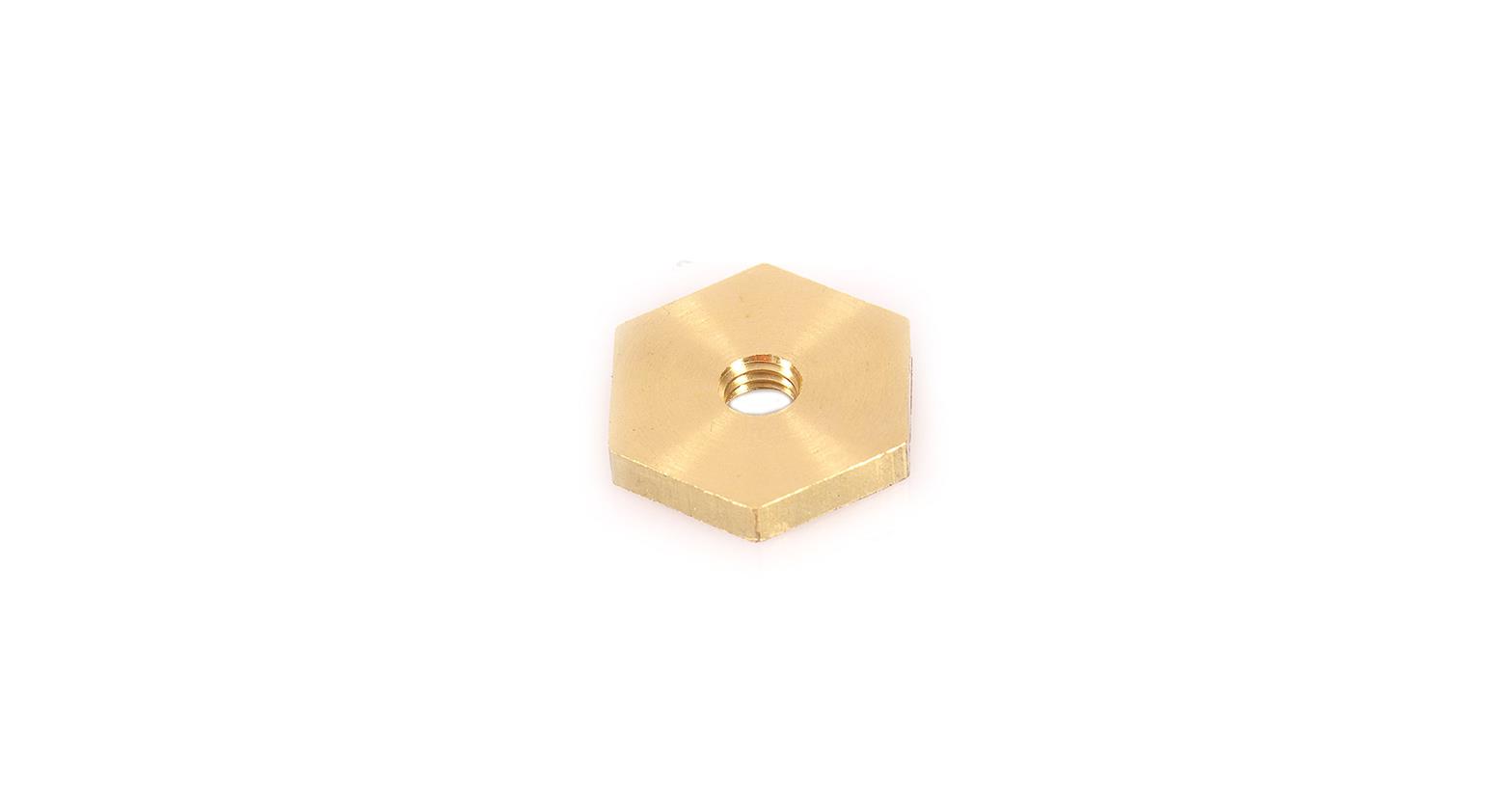 Rhino-Rack Roof Rack Components N036-BP Rola Track M6 x 20.57mm x 3.5mm Brass Hex Nut (10 Pack)