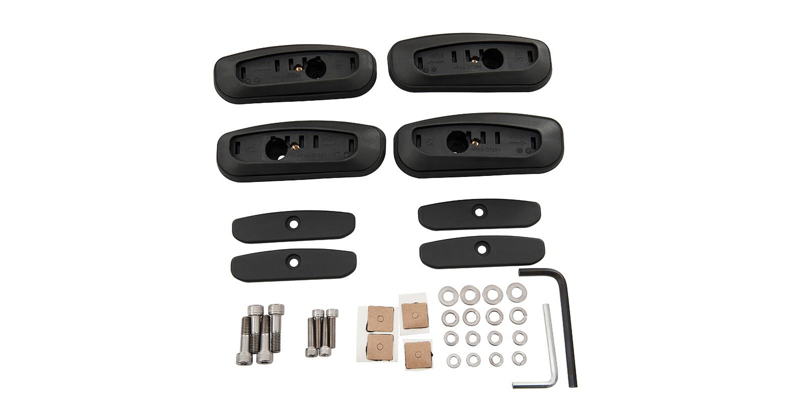 Rhino-Rack - Roof Rack Components for 2014-2019 HIGHLANDER RCP31-BK Components, RCP Base Kit (X4)