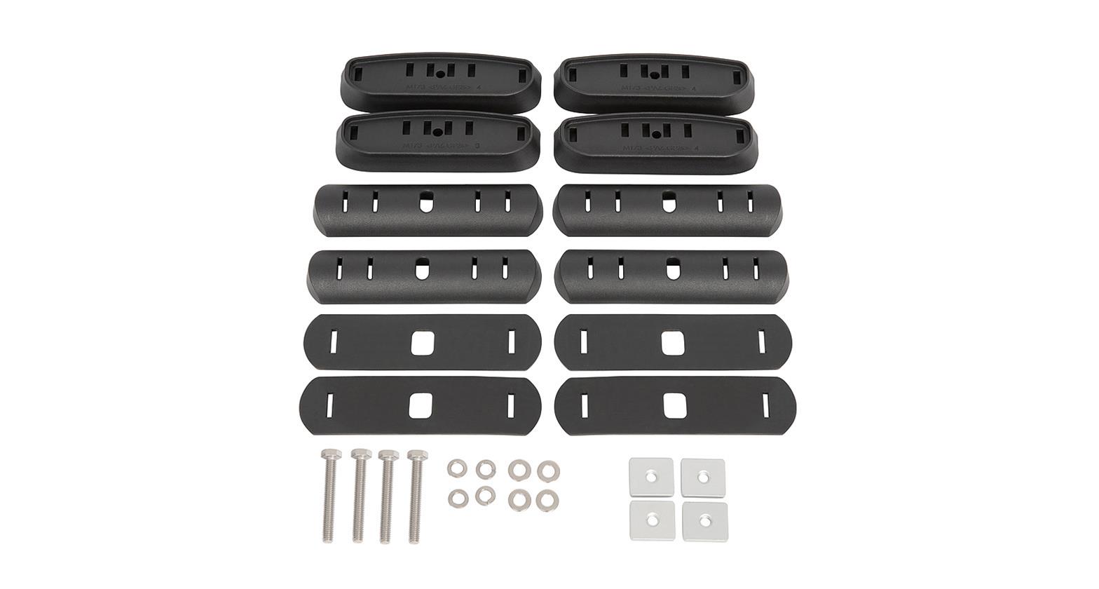 Rhino-Rack Roof Rack Components RCP73-BK RCP Base Kit (x2)