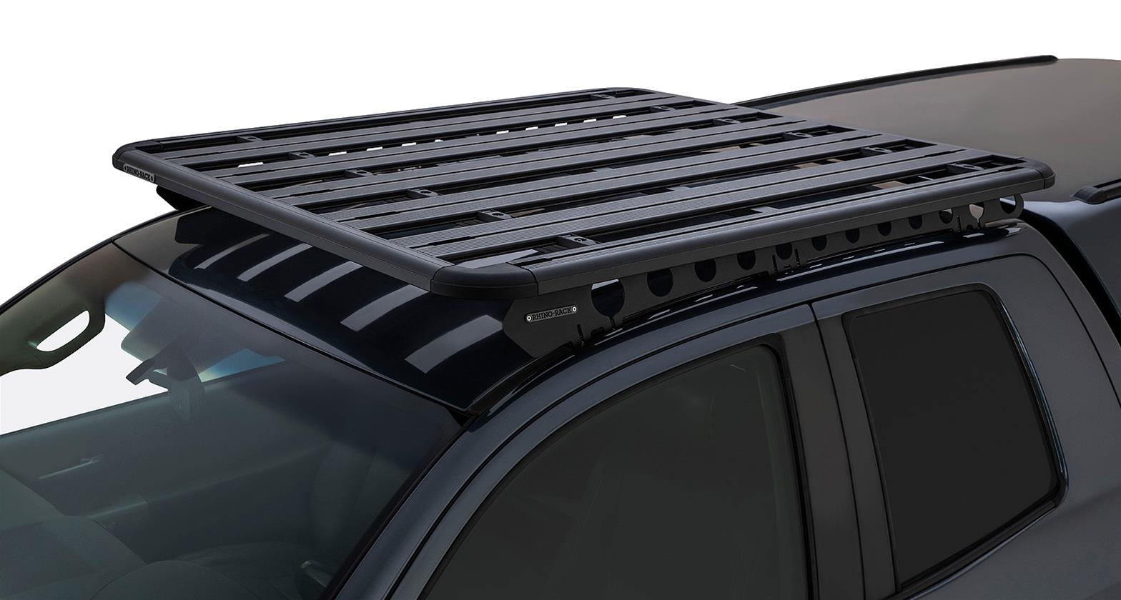 Rhino-Rack USA Backbone Mounting Systems for 2007-2021 TUNDRA - RTTB3 Roof Rack Adapters, System, Bolt-On, Stainless Steel, Black, Toyota, Kit