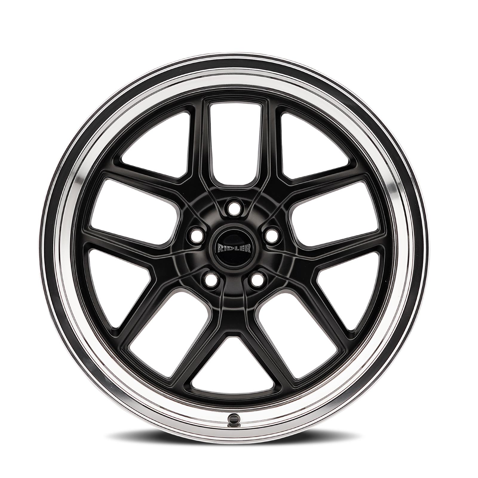 RIMI✫✫✫品 Ridler 610-7873MB Ridler 610 Series Matte Black Wheels with