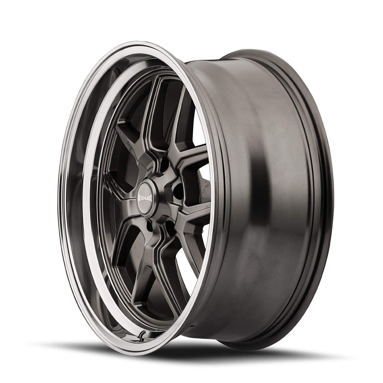 ★ジモティ割あり★  ワードロープ グレー H78×D60×W206 クリーニング済み OJ5677 Ridler 610-2173G Ridler 610 Series Gloss Gray Wheels with Polished