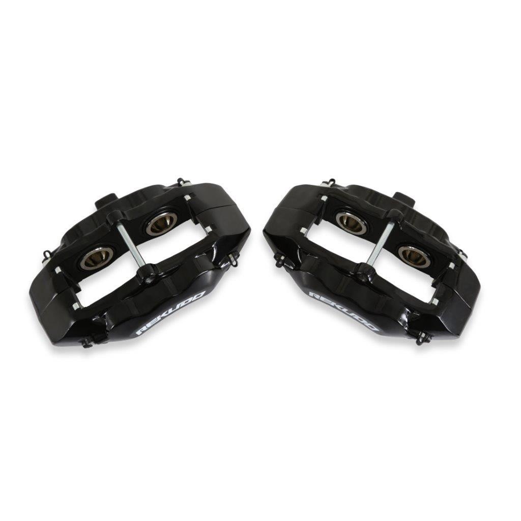 REKUDO JL8 Brake Calipers RK400-10 Calipers, Rekudo JL8, Front Left and Right, 4 Piston, Forged Aluminum, Black Powdercoated, Chevy, Pontiac, Pair thumbnail 4