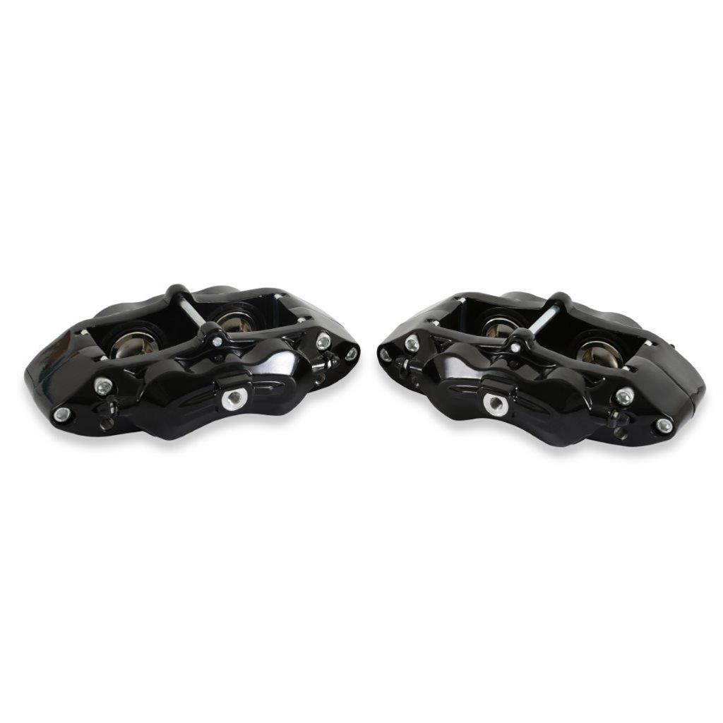 REKUDO JL8 Brake Calipers RK400-10 Calipers, Rekudo JL8, Front Left and Right, 4 Piston, Forged Aluminum, Black Powdercoated, Chevy, Pontiac, Pair thumbnail 7