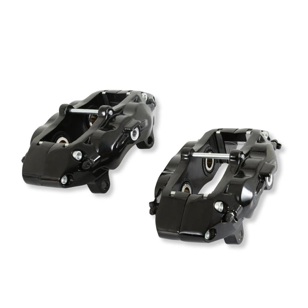 REKUDO JL8 Brake Calipers for 1967-1981 CAMARO, FIREBIRD, 1965-1982 CORVETTE - RK400-11 Calipers, Rekudo JL8, Rear Left and Right, 4 Piston, Forged Aluminum, Black Powdercoated, Chevy, Pontiac, Pair thumbnail 3