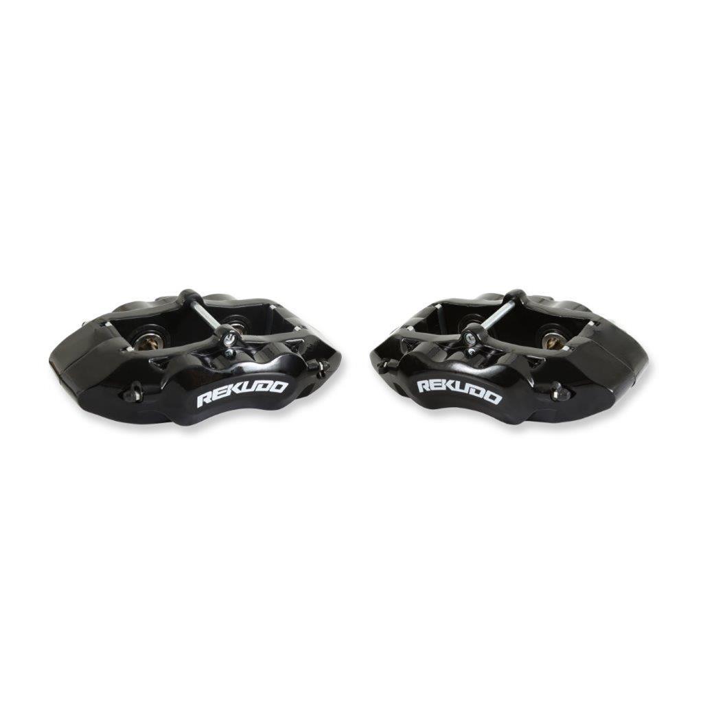 REKUDO JL8 Brake Calipers for 1967-1981 CAMARO, FIREBIRD, 1965-1982 CORVETTE - RK400-11 Calipers, Rekudo JL8, Rear Left and Right, 4 Piston, Forged Aluminum, Black Powdercoated, Chevy, Pontiac, Pair thumbnail 7