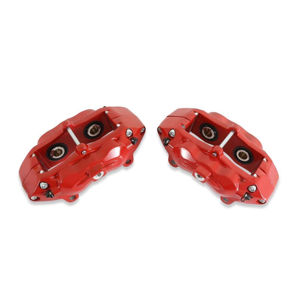 REKUDO JL8 Brake Calipers RK400-13 Calipers, Rekudo JL8, Rear Left and Right, 4 Piston, Forged Aluminum, Red Powdercoated, Chevy, Pontiac, Pair thumbnail 7