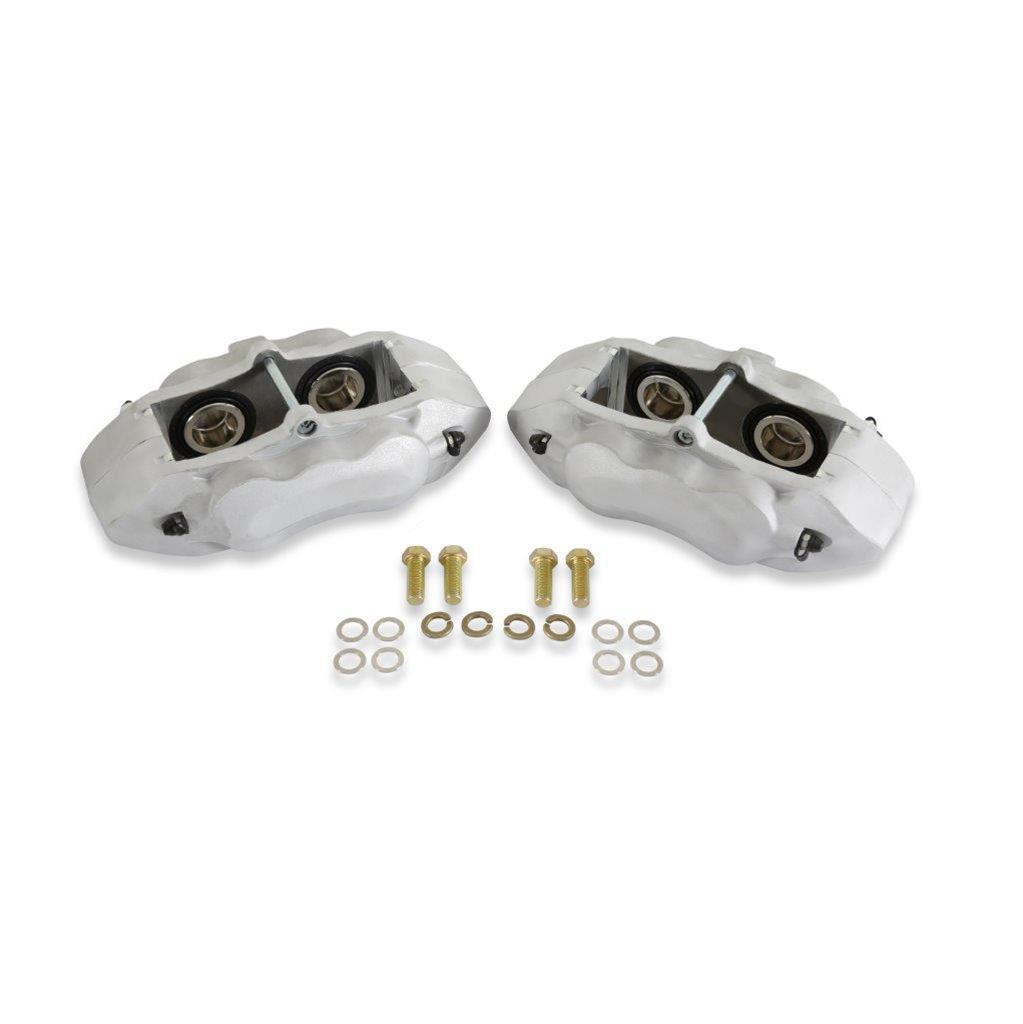 REKUDO JL8 Brake Calipers for 1970-1981 CAMARO, FIREBIRD, 1965-1982 CORVETTE - RK400-21 Calipers, Rekudo JL8, Front Left and Right, 4 Piston, Forged Aluminum, Natural, No Logo, Chevy, Pontiac, Pair thumbnail 6