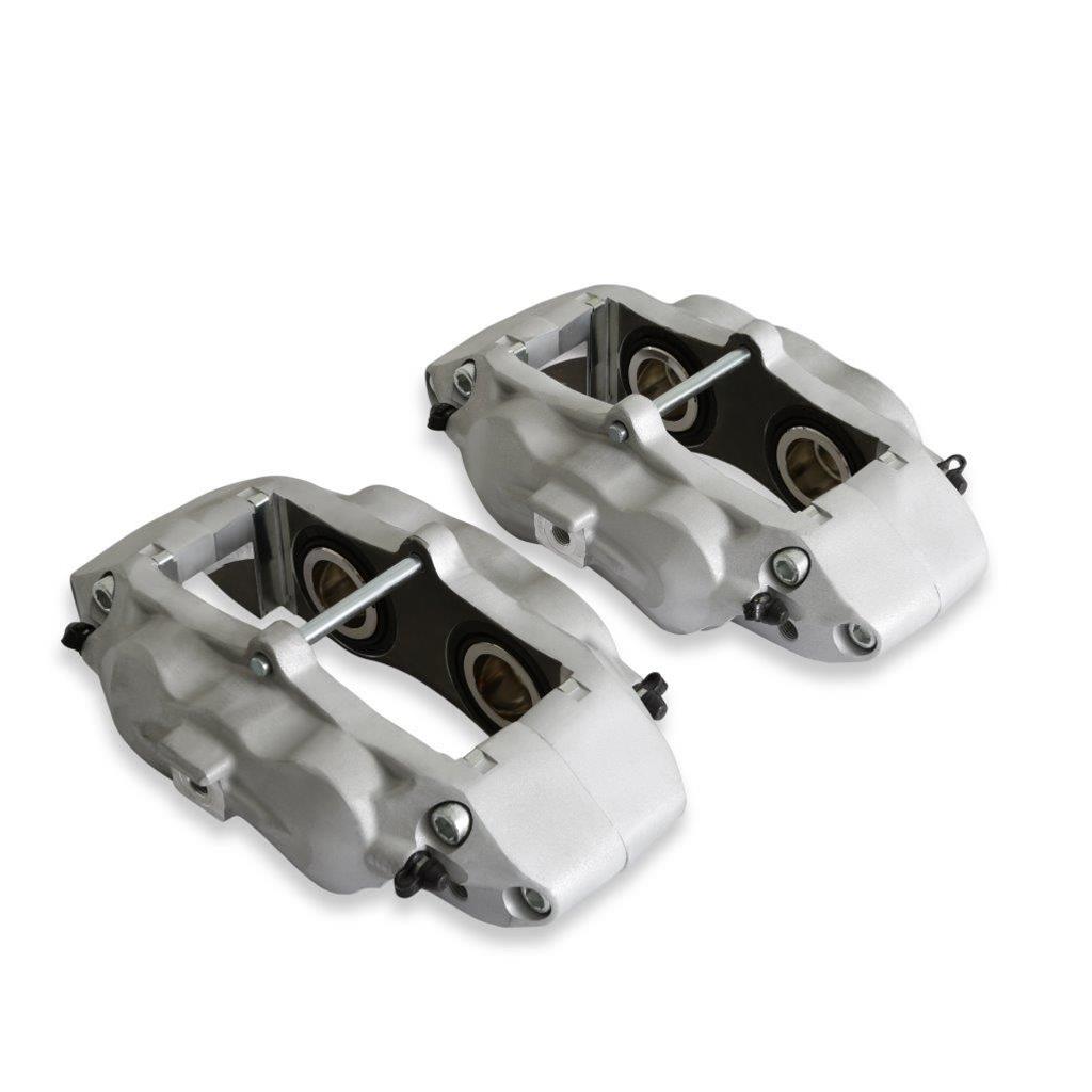 REKUDO JL8 Brake Calipers for 1970-1981 CAMARO, FIREBIRD, 1965-1982 CORVETTE - RK400-21 Calipers, Rekudo JL8, Front Left and Right, 4 Piston, Forged Aluminum, Natural, No Logo, Chevy, Pontiac, Pair