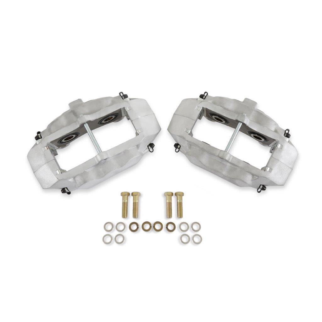 REKUDO JL8 Brake Calipers RK400-22 Calipers, Rekudo JL8, Rear Left and Right, 4 Piston, Forged Aluminum, Natural, No Logo, Chevy, Pontiac, Pair thumbnail 3