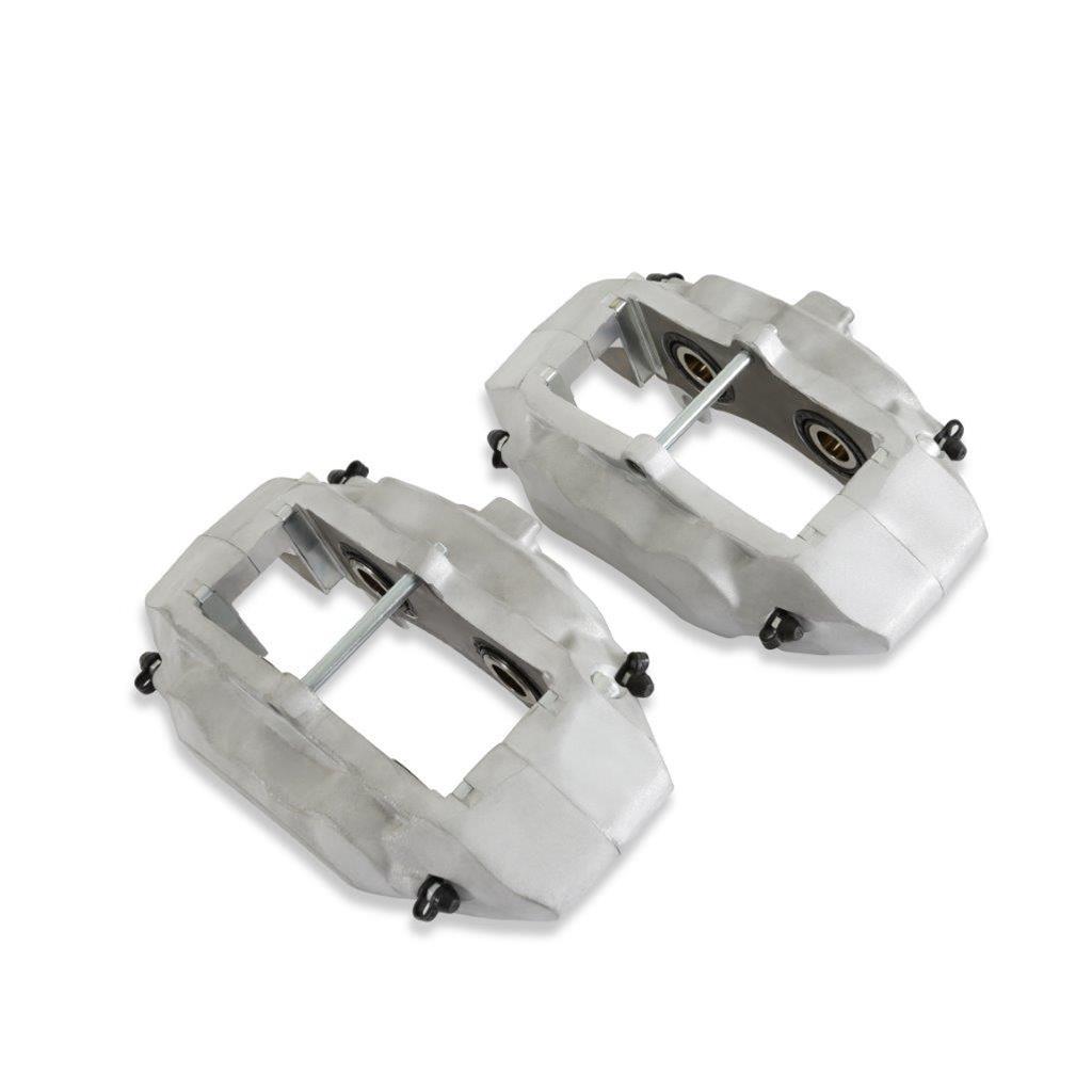 REKUDO JL8 Brake Calipers RK400-22 Calipers, Rekudo JL8, Rear Left and Right, 4 Piston, Forged Aluminum, Natural, No Logo, Chevy, Pontiac, Pair thumbnail 2
