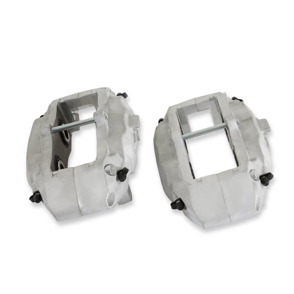 REKUDO JL8 Brake Calipers RK400-22 Calipers, Rekudo JL8, Rear Left and Right, 4 Piston, Forged Aluminum, Natural, No Logo, Chevy, Pontiac, Pair