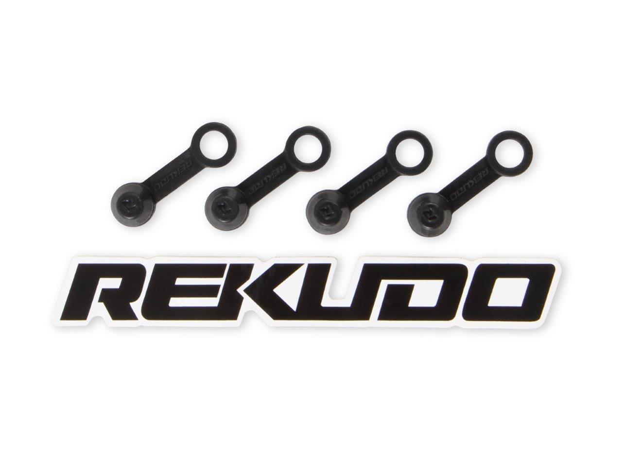 REKUDO Brake Bleeder Screw Caps RK400-27 Caps, Fits Rekudo JL8 Calipers, Services One Caliper, Rubber, Black, Set of 4