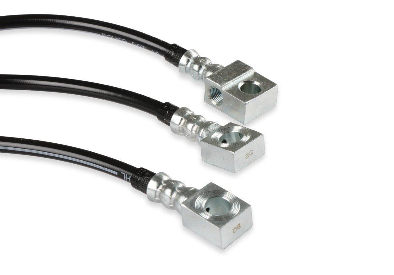 REKUDO JL8 Brake Hoses RK402-2 Hoses, Rear, Use with Rekudo Rear Disc Brakes, Rubber, Includes Clips and Washers, Chevy, Pontiac, Set of 3 thumbnail 2
