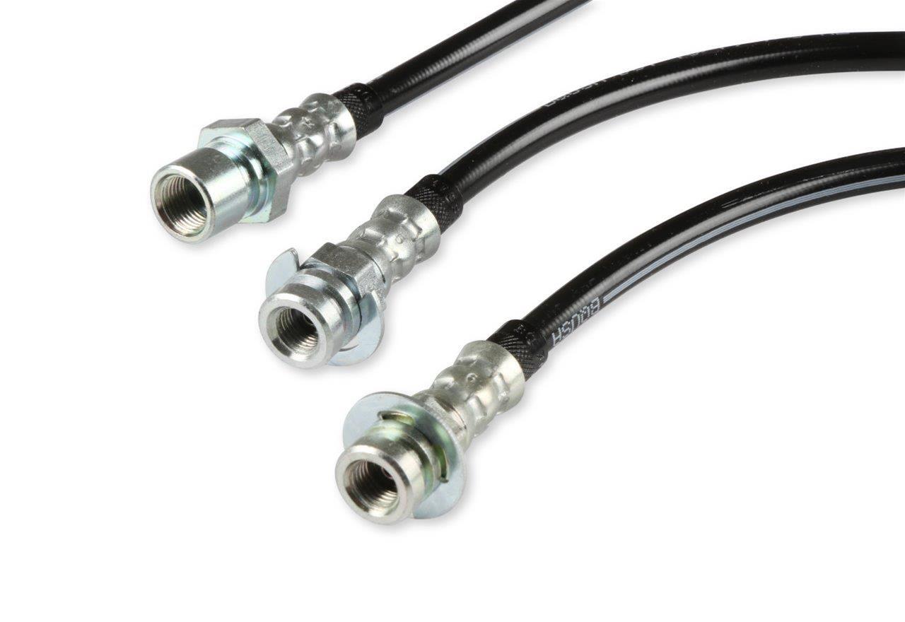 REKUDO JL8 Brake Hoses RK402-2 Hoses, Rear, Use with Rekudo Rear Disc Brakes, Rubber, Includes Clips and Washers, Chevy, Pontiac, Set of 3 thumbnail 4