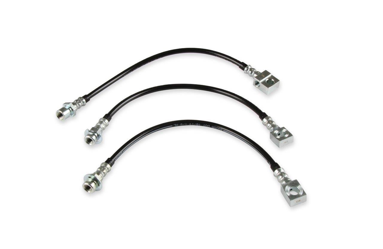 REKUDO JL8 Brake Hoses RK402-2 Hoses, Rear, Use with Rekudo Rear Disc Brakes, Rubber, Includes Clips and Washers, Chevy, Pontiac, Set of 3 thumbnail 6