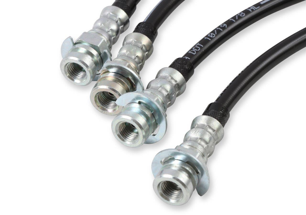 REKUDO JL8 Brake Hose and Hardline Kits RK402-4 Hoses, Front Rear, Use with Rekudo Disc Brakes, Includes Rear Axle Lines, Mounts, Clips Washers, Chevy, Pontiac, Kit thumbnail 7