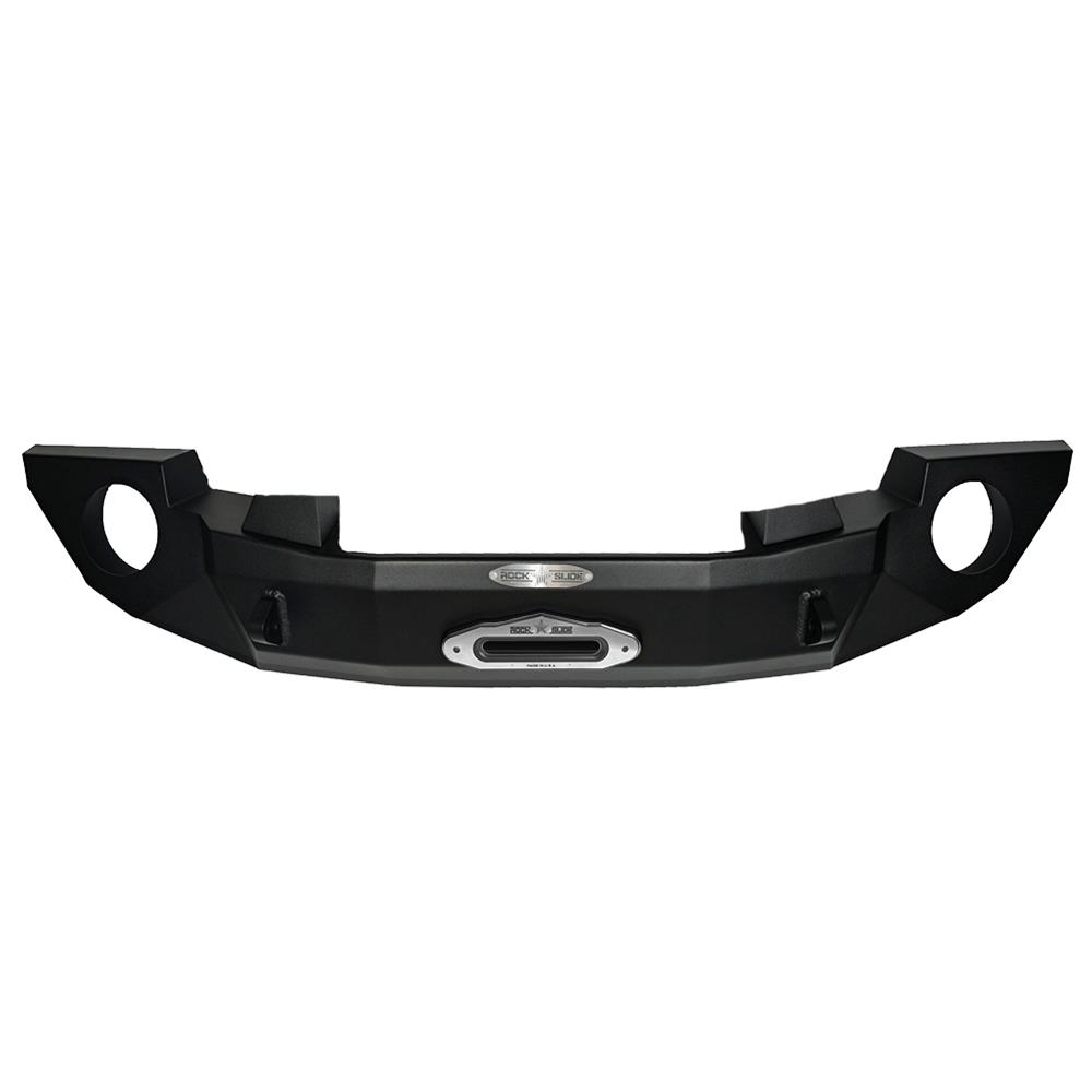 Rock Slide 07-18 Jeep JK 2-4 Door Rigid Full Front Bumper / No Bullbar / With Winch Plate thumbnail 4