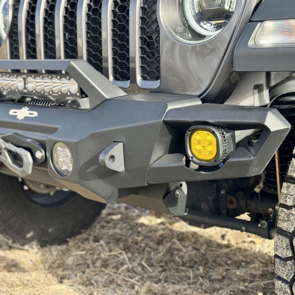 Rock Slide Jeep Wrangler JL & Gladiator JT Appalachian Steel Mid Front Bumper w/ Winch Plate thumbnail 3