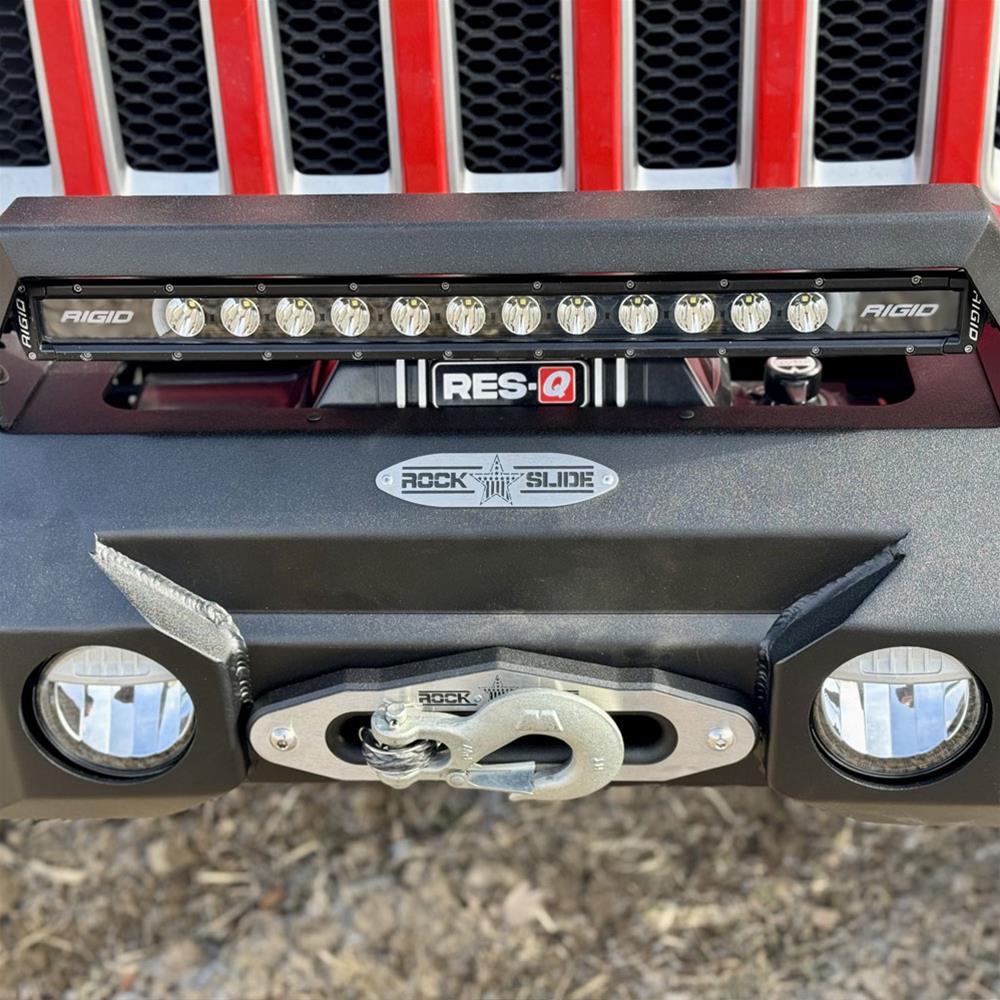 Rock Slide Jeep Wrangler JL & Gladiator JT Appalachian Steel Mid Front Bumper w/ Winch Plate thumbnail 4
