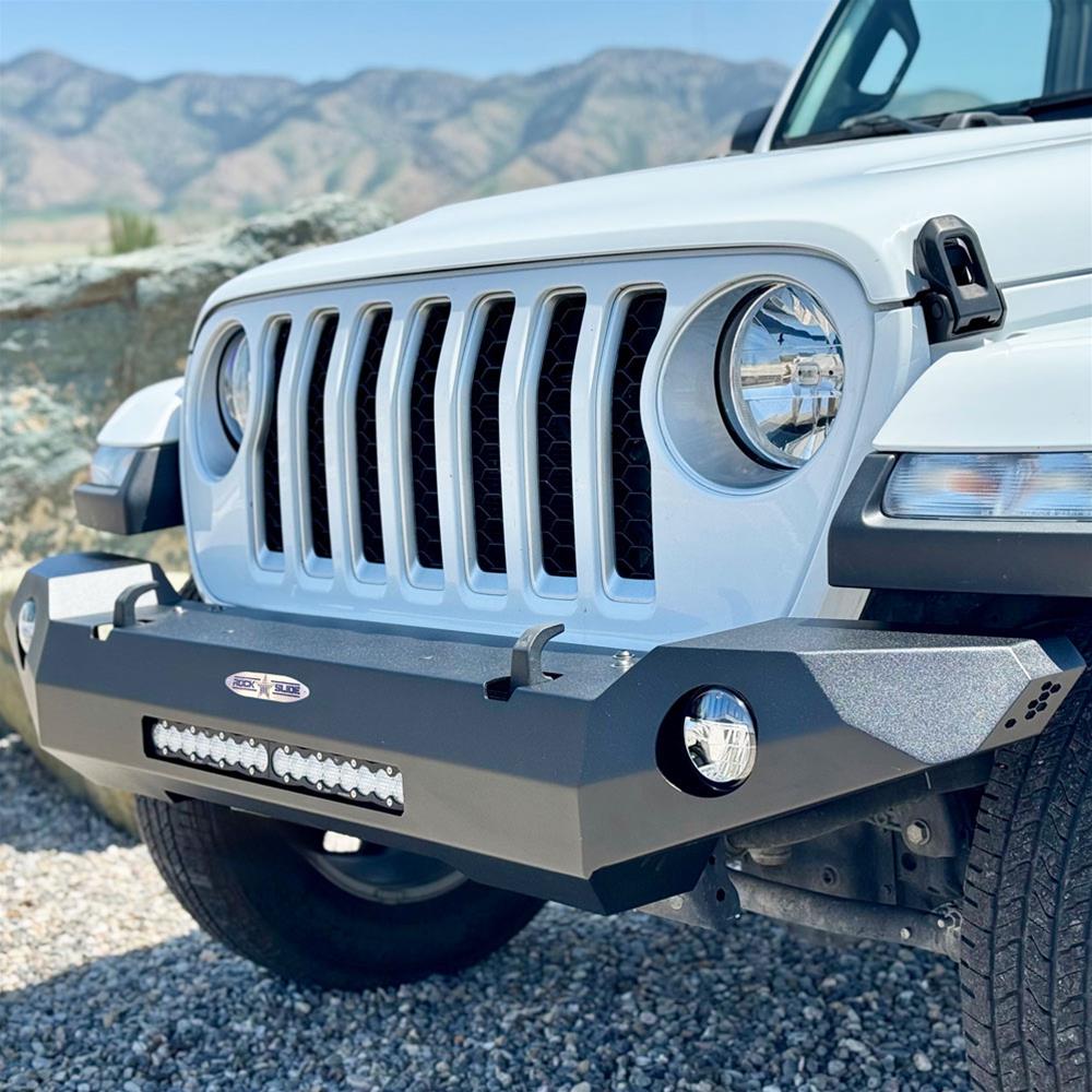 Rock Slide Jeep Wrangler JL Appalachian Steel Full Front Bumper thumbnail 3