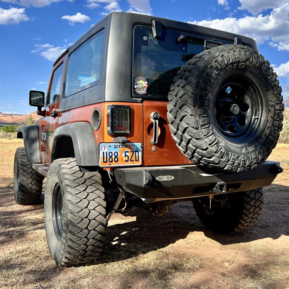 Rock Slide Engineering Bumpers RB-F-200-JK Rigid Rear Bumper Shorty,No Tire Carrier, 2007-18 Jeep JK 2-4 Door thumbnail 3