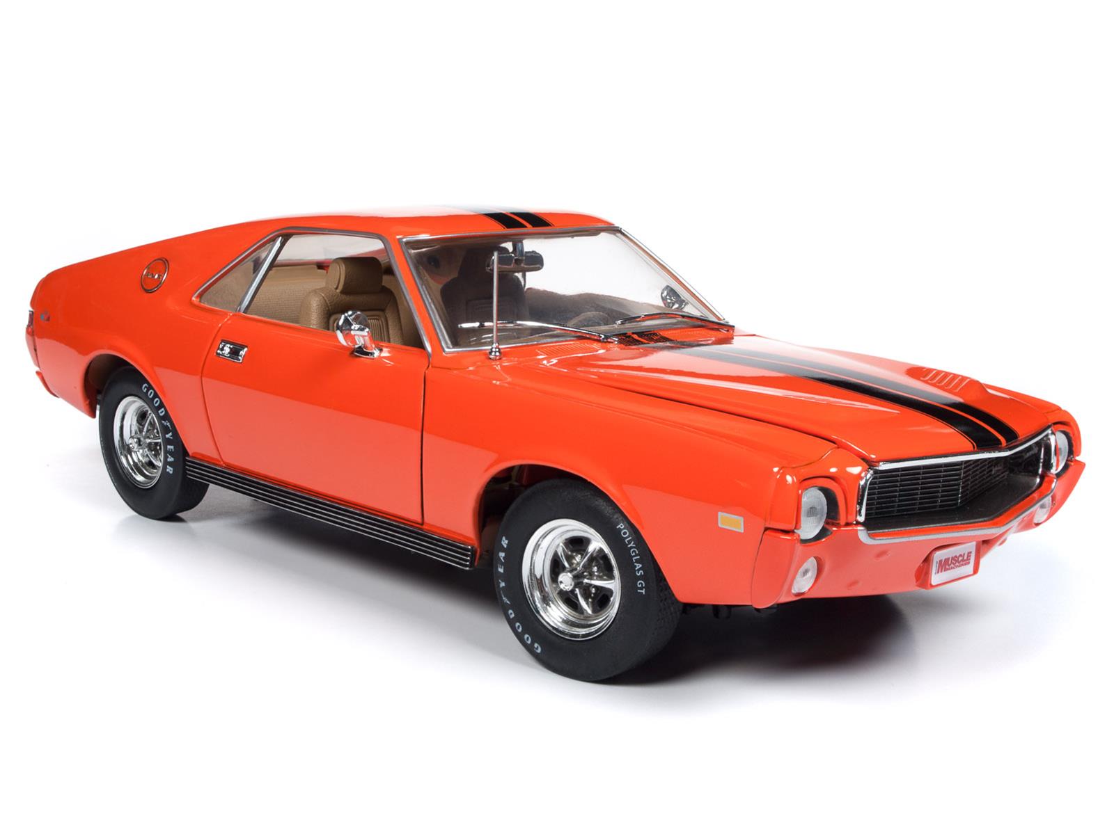 AUTO WORLD AMM1170 1:18 Scale 1969 AMC AMX Diecast Model